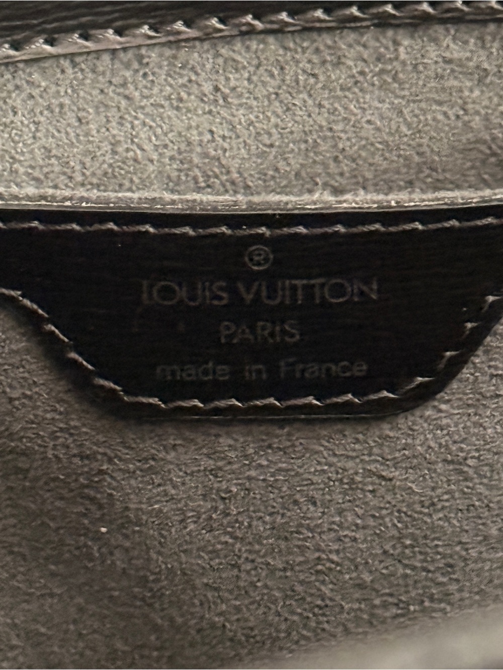 Louis Vuitton Epi Saint Jacques PM Black Epi Leather Tote Bag Vintage Authentic - Picture 8 of 17